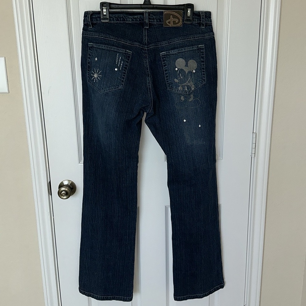Disney Women's Dark Blue Straight Leg Jeans - Picture 4 of 16